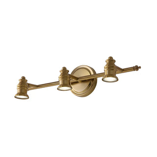 Bathroom Traditional Gold 2 Bulb Brass Vanity Light Zawala Image - 9