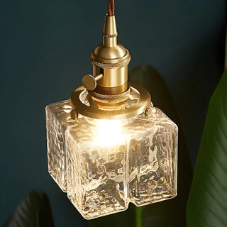 ZOWALA - Vintage 3-Light Geometric Textured Island Hanging Light Image - 6