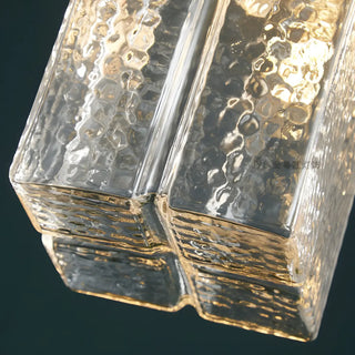 ZOWALA - Vintage 3-Light Geometric Textured Island Hanging Light Image - 8