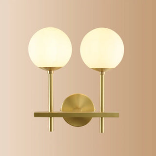 Bedroom Minimalist Gold Faceted Globe Wall Sconce Zawala Image - 20