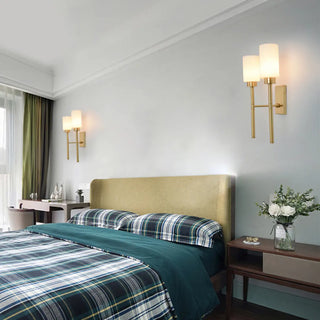 Bedroom Minimalist Gold Faceted Globe Wall Sconce Zawala Image - 26
