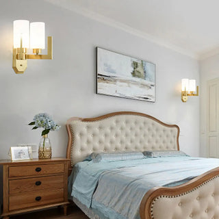 Bedroom Minimalist Gold Faceted Globe Wall Sconce Zawala Image - 28