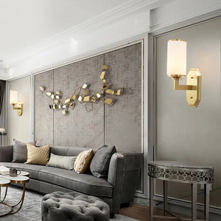 Bedroom Minimalist Gold Faceted Globe Wall Sconce Zawala Image - 29