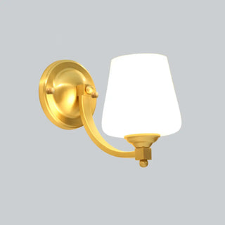 Bedroom Minimalist Gold Faceted Globe Wall Sconce Zawala Image - 5