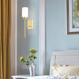 Bedroom Minimalist Gold Faceted Globe Wall Sconce Zawala Image - 9