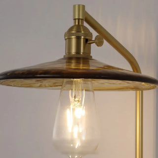 Industrial Glass and Wood Bedside Metal Wall Sconce Zawala Image - 13