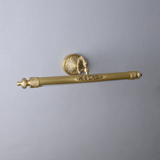 Vintage Brass Linear Metal LED Vanity Mirror Light Zawala Image - 10