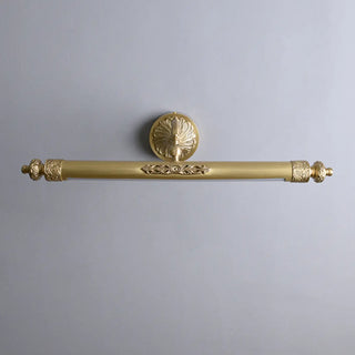 Vintage Brass Linear Metal LED Vanity Mirror Light Zawala Image - 9