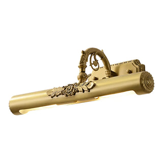 Vintage Linear Wall-Mounted Gold Vanity Light Fixture Zawala Image - 10