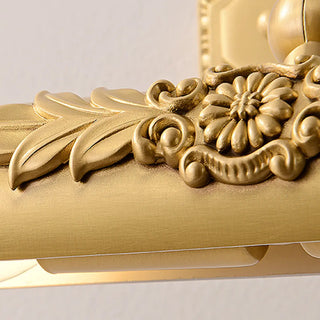 Vintage Linear Wall-Mounted Gold Vanity Light Fixture Zawala Image - 12