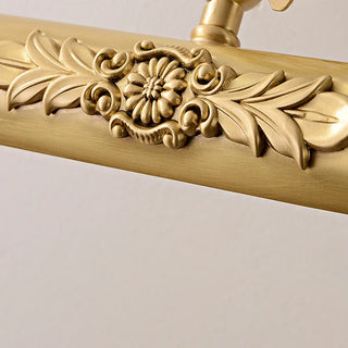 Vintage Linear Wall-Mounted Gold Vanity Light Fixture Zawala Image - 14