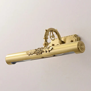 Vintage Linear Wall-Mounted Gold Vanity Light Fixture Zawala Image - 7