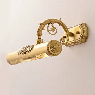 Vintage Linear Wall-Mounted Gold Vanity Light Fixture Zawala Image - 8