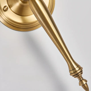 Simplistic Gold Cylinder Fabric Bedroom Wall Sconce Zawala Image - 23