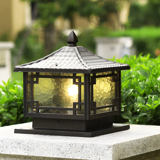 Vintage Solar Lantern Garden Bronze LED Outdoor Lamp Image - 3