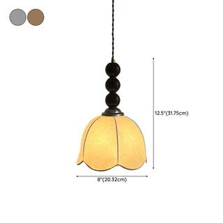 ZOWALA - Vintage Mini Dome Fabric Wall Light #size