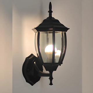 Waterproof Vintage Black Outdoor Wall Lantern Light Zawala Image - 1