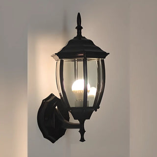 Waterproof Vintage Black Outdoor Wall Lantern Light Zawala Image - 10