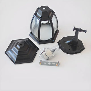 Waterproof Vintage Black Outdoor Wall Lantern Light Zawala Image - 11