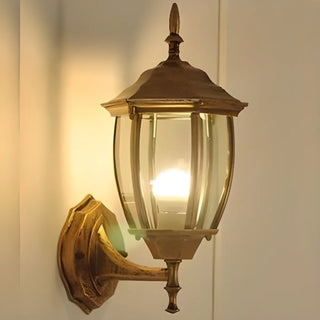 Waterproof Vintage Black Outdoor Wall Lantern Light Zawala Image - 2