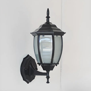 Waterproof Vintage Black Outdoor Wall Lantern Light Zawala Image - 4