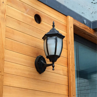 Waterproof Vintage Black Outdoor Wall Lantern Light Zawala Image - 6