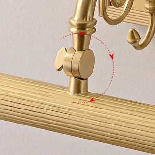 Rotating Vintage Gold Linear LED Metal Vanity Light Zawala Image - 12