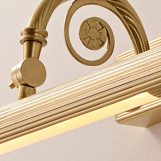 Rotating Vintage Gold Linear LED Metal Vanity Light Zawala Image - 13