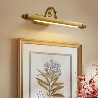Rotating Vintage Gold Linear LED Metal Vanity Light Zawala Image - 3