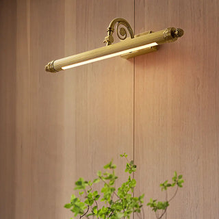 Rotating Vintage Gold Linear LED Metal Vanity Light Zawala Image - 4