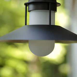 ZOWALA - Vintage Round Black Outdoor Wall Light Sconces Image - 9