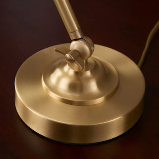 Golden Contemporary Coppery Bedroom Metal Table Lamp Zawala Image - 7