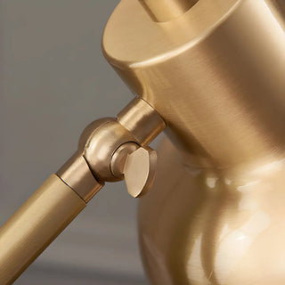 Golden Contemporary Coppery Bedroom Metal Table Lamp Zawala Image - 9