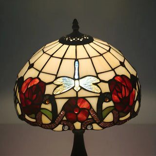 Fashion Tiffany Glass Shade Dragonfly Decor Table Lamp Zawala Image - 10