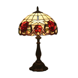 Fashion Tiffany Glass Shade Dragonfly Decor Table Lamp Zawala Image - 14