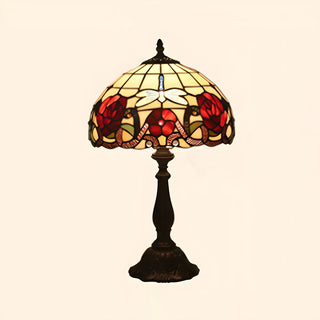 Fashion Tiffany Glass Shade Dragonfly Decor Table Lamp Zawala Image - 7