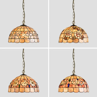 ZOWALA - Dome Shell Living Room Multi-Color Pendant Light Image - 14