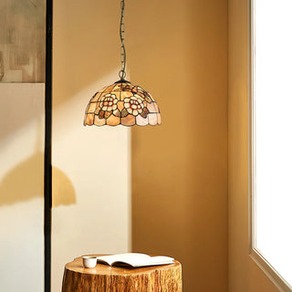 ZOWALA - Dome Shell Living Room Multi-Color Pendant Light Image - 3