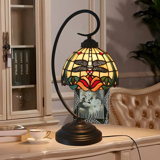 Fashion Stained Glass Tiffany Dome Shade Table Lamp Zawala Image - 1