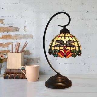 Fashion Stained Glass Tiffany Dome Shade Table Lamp Zawala Image - 2
