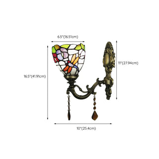 Tiffany Style Geometric Stained Glass Wall Light Zawala Image - 14