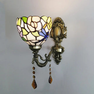 Tiffany Style Geometric Stained Glass Wall Light Zawala Image - 3