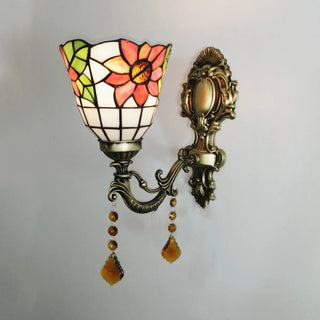Tiffany Style Geometric Stained Glass Wall Light Zawala Image - 4