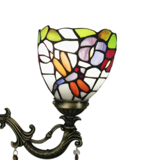 Tiffany Style Geometric Stained Glass Wall Light Zawala Image - 10