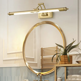 Vintage Adjustable Tube Black Metal Vanity Light Zawala Image - 1