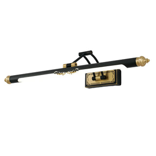 Vintage Adjustable Tube Black Metal Vanity Light Zawala Image - 11