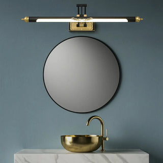 Vintage Adjustable Tube Black Metal Vanity Light Zawala Image - 3