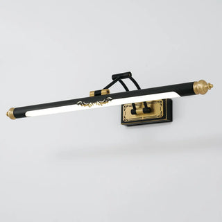 Vintage Adjustable Tube Black Metal Vanity Light Zawala Image - 6