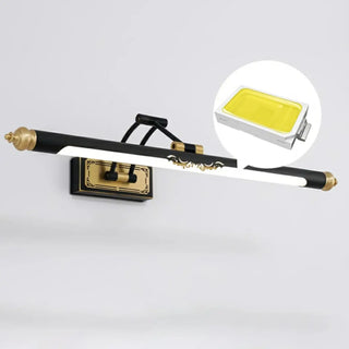 Vintage Adjustable Tube Black Metal Vanity Light Zawala Image - 8