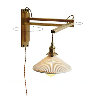 ZOWALA - Vintage Adjustable Swing Arm Wall Sconce Image - 14